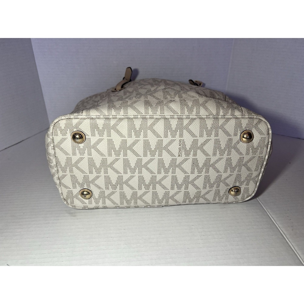 Michael Kors 30S11TTT4B Jet‎ Set Signature Tote Handbag-vanilla - Picture 7 of 15